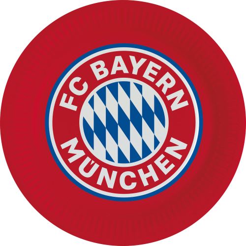 Amscan cartons de fête Bayern Munich garçons 23 cm carton rouge 8 pièces