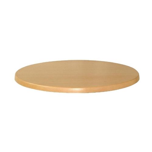 Plateau de table rond hêtre clair 700mm werzalit