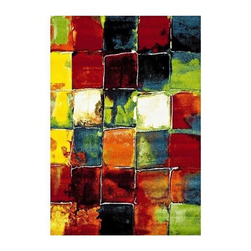 BELIS Tapis de salon moderne multicolore 120x170 cm