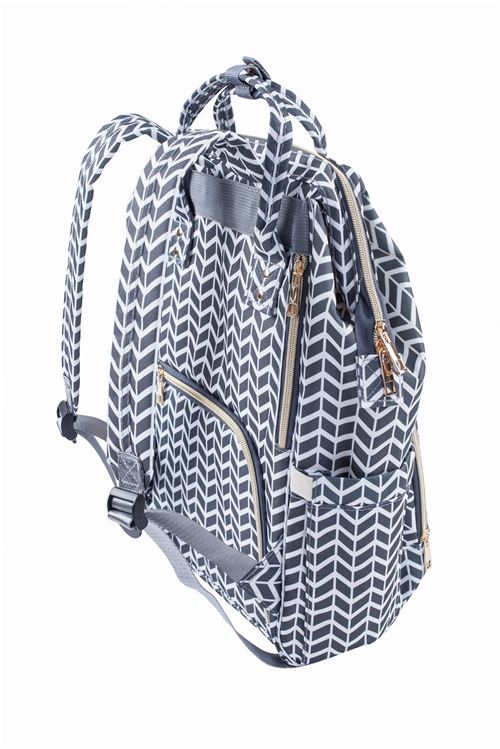 Luni Sac A Dos A Langer Pour Bebe Unisexe Maman Papa Mommy Bag Sac A Couches Multiples Poches Rangement A Biberons Gris Accessoires Poussettes Achat Prix Fnac