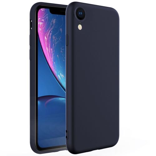 Coque en silicone anti-goutte bleu foncé pour votre Apple iPhone XR