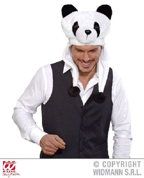Chapeau panda pelucheux amusant enfant/adulte