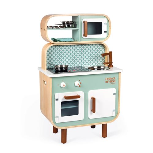 Cuisine double face Cooker Reverso (bois), 8 accessoires