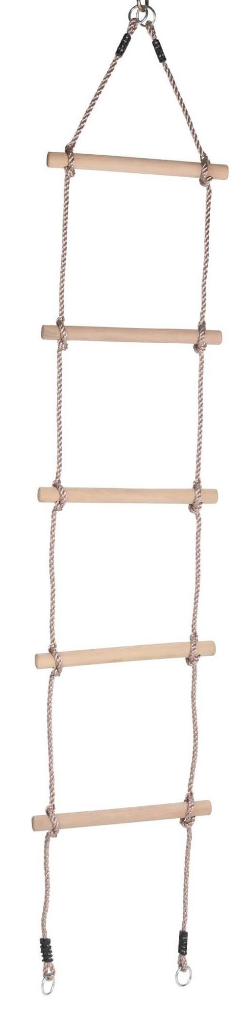 Swing King Echelle de corde avec 5 marches en bois