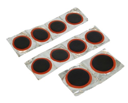 Dresco jeu d'adhésifs pour pneus 25/30 mm caoutchouc noir 10 pièces