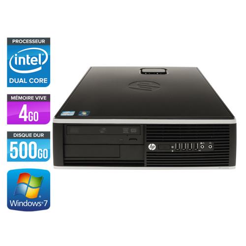 Unité centrale HP Elite 8200 SFF - Noir - Intel Pentium G840 / 2.80 GHz - RAM 4 Go - HDD 500 Go - DVD - Gigabit Ethernet - Windows 7 Professionnel