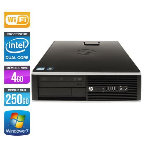 Unité centrale HP Elite 8200 SFF - Noir - Intel Pentium G840 / 2.80 GHz - RAM 4 Go - HDD 250 Go - DVD - Gigabit Ethernet - Wifi - Windows 7 Profession
