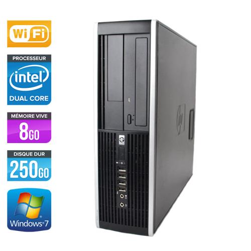 Unité centrale HP Elite 8300 SFF - Noir - Intel Pentium G870 / 3.10 GHz - RAM 8 Go - HDD 250 Go - DVD - Gigabit Ethernet - Wifi - Windows 7 Profession