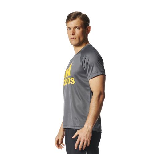 Adidas - T-shirt adidas Design 2 Move Logo - M - gris foncé