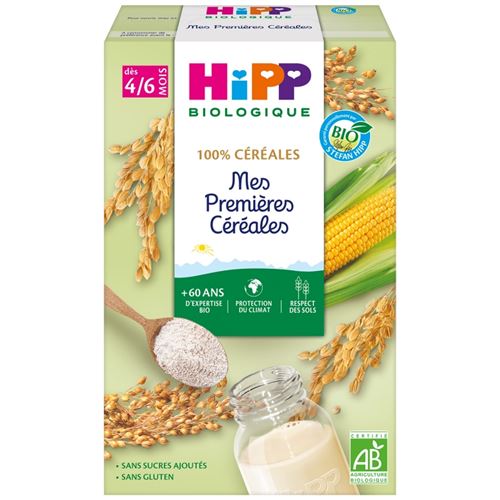 HIPP BIOLOGIQUE Mes premières céréales (Dès 4/6 mois) - boite de 250g