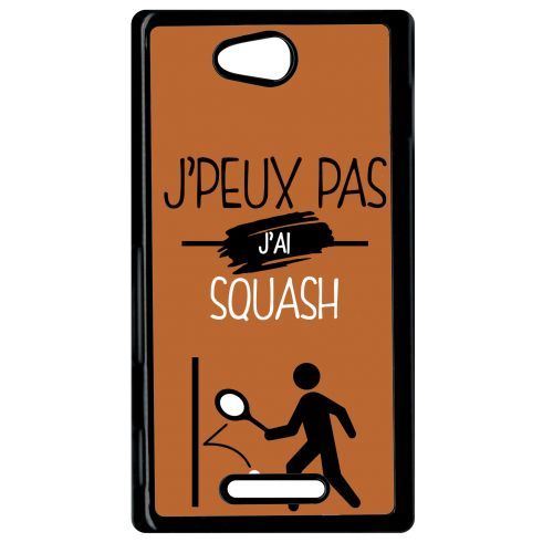 Coque sony xperia c j peux pas j ai squash 7