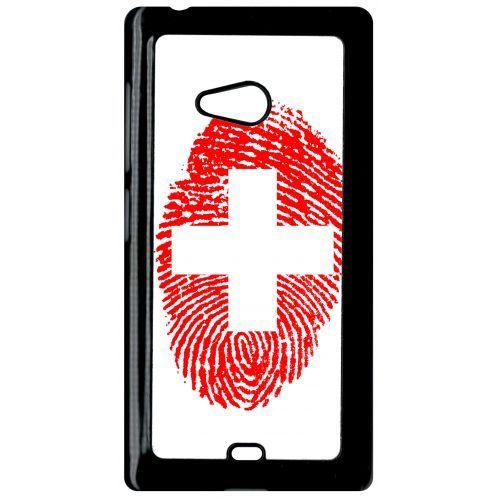 Coque microsoft lumia 540 empreinte digitale drapeau suisse switzerland