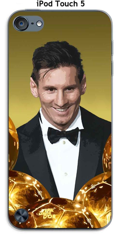 Coque Apple iPod Touch 5 design Messi le ballon d'or