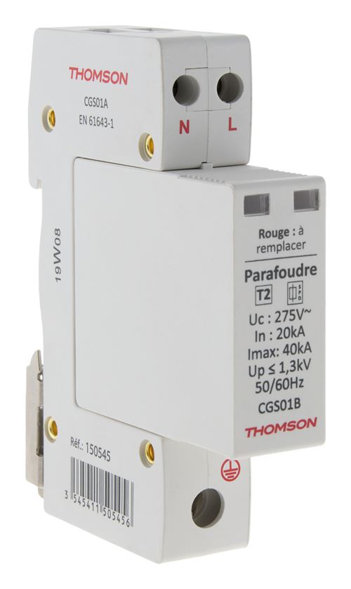 Thomson - Parafoudre Modulaire Ph+N Idéal T2 - 40Ka - Image 1