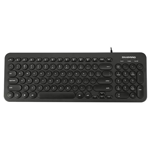 Non Communiqué Noir Clavier Rétro Punk D520 - Image 1