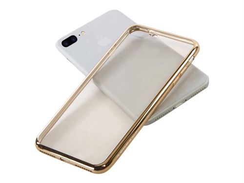Tucano Elektro Flex Ultra Slim - Achterzijde behuizing voor mobiele telefoon - silicone - goud - voor Apple iPhone 7 Plus