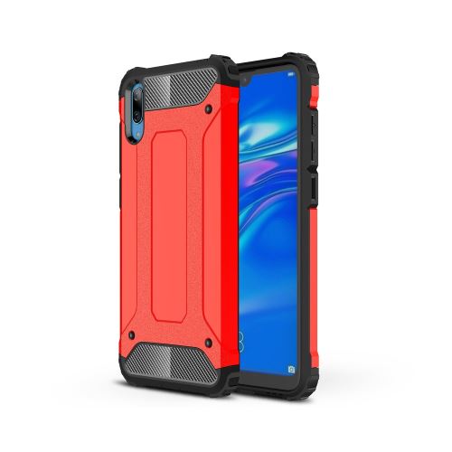 Coque en TPU armure de protection hybride rouge pour votre Huawei Enjoy 9/Y7 Pro (2019)