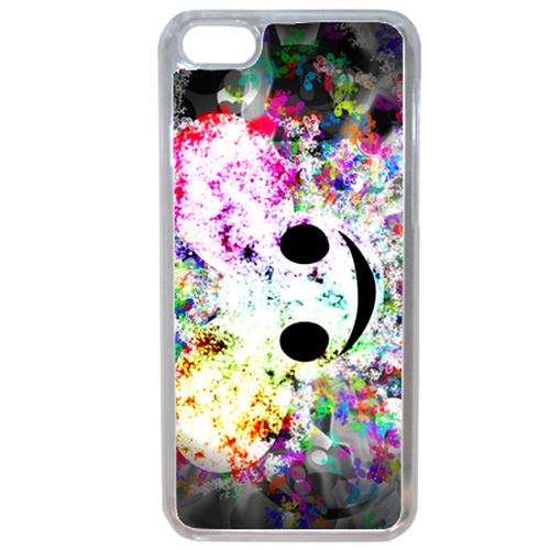 Coque Sourire Multicolor Souris Compatible Iphone 7 Transparent