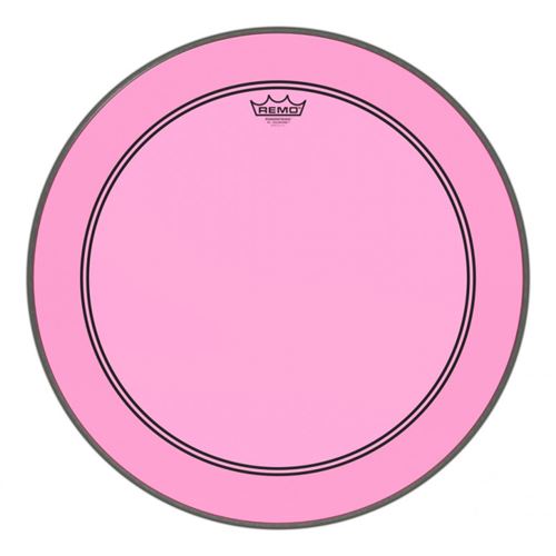 Remo P3-1322-CT-PK - Peau de frappe Powerstroke 3 Colortone pour grosse caisse, rose, 22,