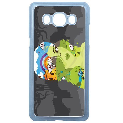 Coque pop art cloudy sunny compatible galaxy j7 2016 transparent