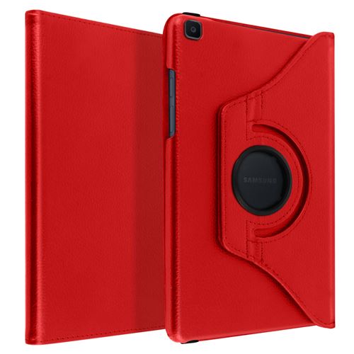 Avizar Étui Galaxy Tab A 8.0 2019 Protection Intégrale Support Rotatif 360° rouge
