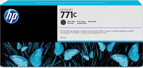 HP 771C Cartouche d'encre photo Vivid noir mat pour HP 771C Designjet (B6Y07A) 