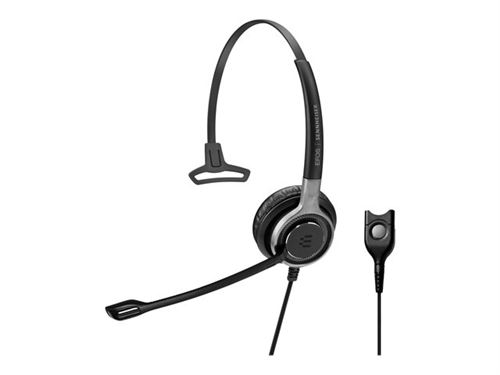 EPOS I SENNHEISER IMPACT SC 638 - Century - koptelefoon - op oor - met bekabeling - Easy Disconnect - zwart met zilver
