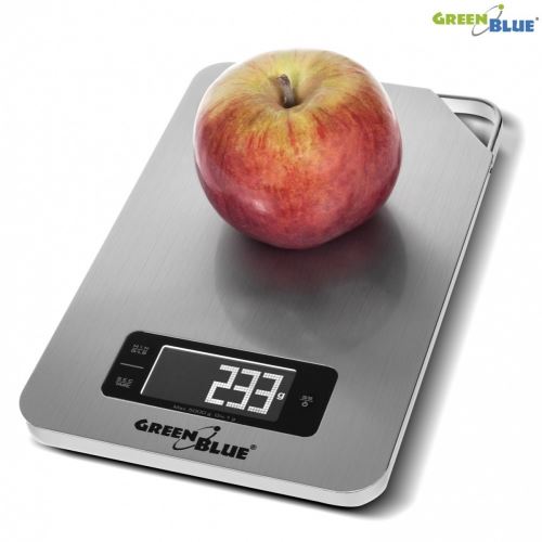 Green blue gb170 balance de cuisine numérique en acier inoxydable avec fonction de minuterie jusquà 5 kg min fonction de tare (