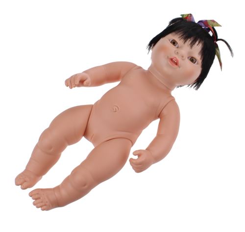 Berjuan poupée bébé sans vêtements Nouveau-né asiatique 38 cm fille