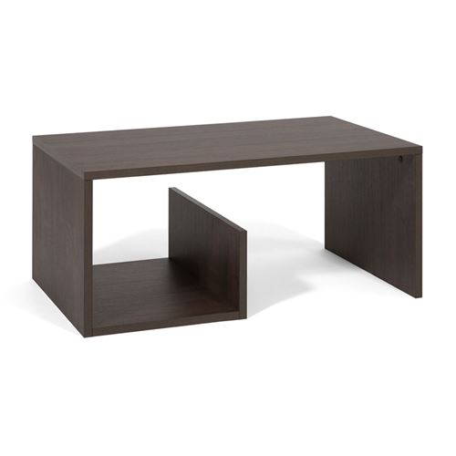 Mobilifiver Table basse, Snake, Chêne foncé, 80 x 50 x 35 cm, Mélaminé, Made in Italy