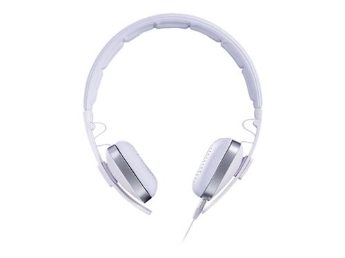 HIDITEC WAVE - Koptelefoon met micro - op oor - met bekabeling - 3,5 mm-stekker - wit