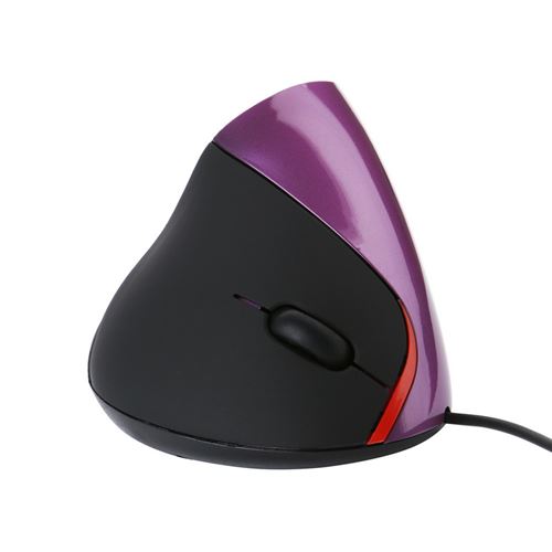 GENERIQUE - Souris Verticale Ergonomique - 5 Boutons - Filaire - Violet - Image 2