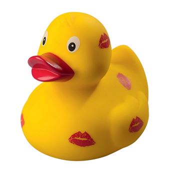 Mbw - canard de bain bisous - 31163 jaune et rouge - 1