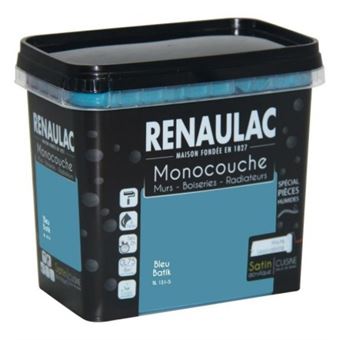 Peinture Murale Monocouche Speciale Pieces Humides 075 L Bleu Batik