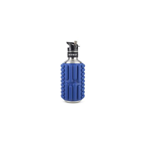 Bouteille de sport - Mobot - Fonction 2 en 1 rouleau de massage - Bleu