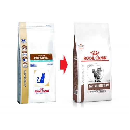 Comparer les prix de Croquettes Royal Canin Veterinary diet - Gastro Intestinal Moderate Calorie pour Chat - 400 gr