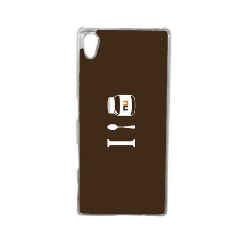 Coque i love nutella compatible sony xperia z5 transparent