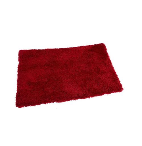 Tapis Microfibre 90x60cm Rouge