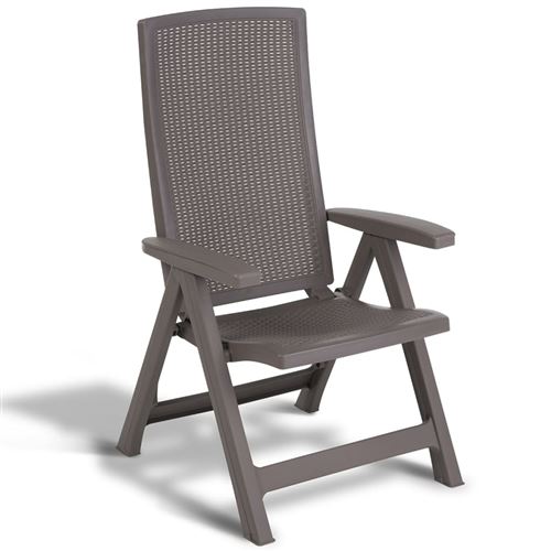 Allibert Chaise de jardin inclinable Montreal Cappuccino 223476