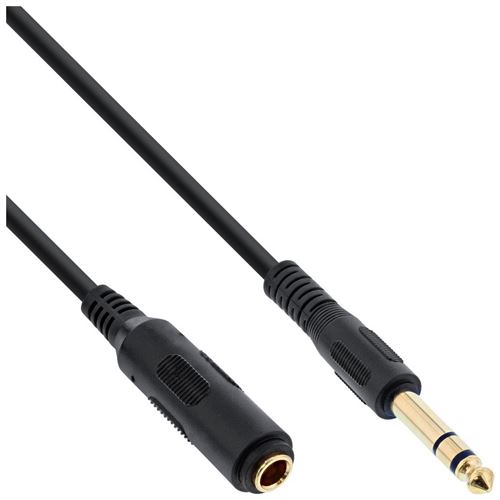 Rallonge jack, 6,3mm jack mâle/fem. 2m, Stéréo
