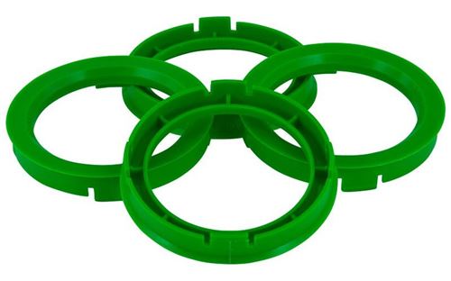 TPI bagues de centrage 60,1 -> 59,1 mm plastique vert 4 pièces