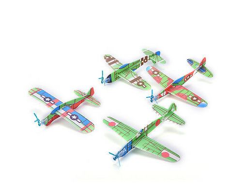 12X / Set Mousse Planeur Prop Volants Planeurs Avion Avion Enfants Enfants Bricolage Jouet-PN