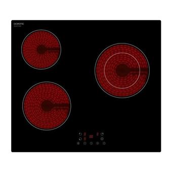 Oceanic OCEATV3Z60 - Vitrocéramique - 3 plaques de cuisson - Niche - largeur : 56 cm - profondeur : 49 cm - noir - 1