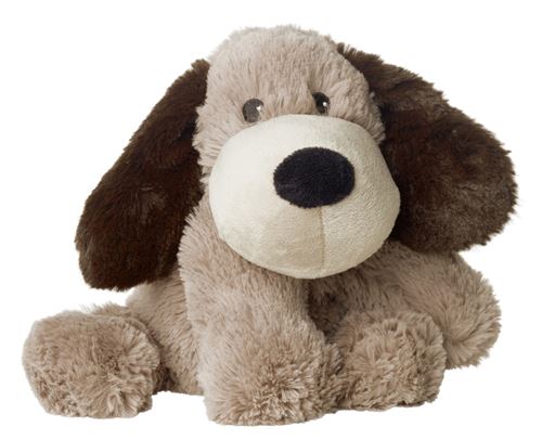 Warmies chien en peluche chaleureux Gary 30 cm marron