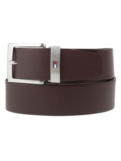 Tommy Hilfiger Homme New Denton Ceinture Logo Ceinture, Marron
