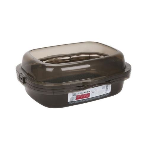 MPETS Bac a litiere Alexendria avec rebords - Pour chat - Marron