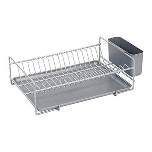Sauvic égouttoir a vaisselle plastifié - plat - gris 89020