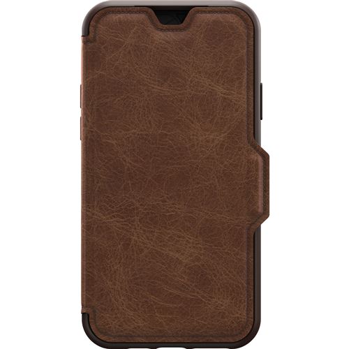 OtterBox Strada Series - Protection à rabat pour téléphone portable - cuir, polycarbonate - marron expresso - pour Apple iPhone 11 Pro Max