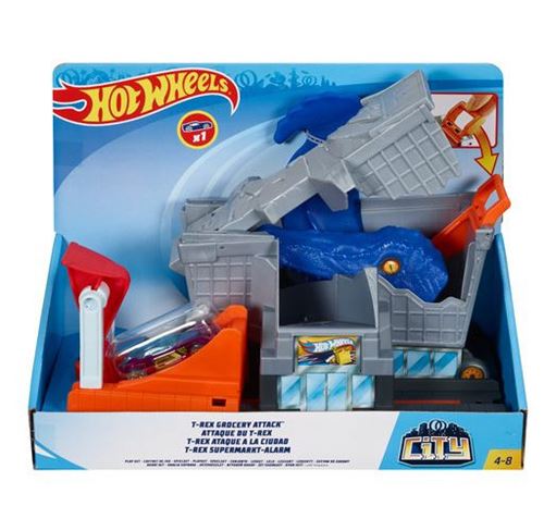Hot Wheels set de jeu Nemesis junior 30 cm gris/bleu 2-pièces