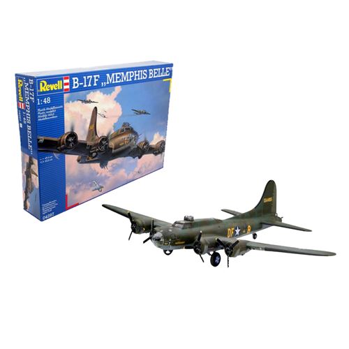 6€65 sur Revell maquette d'avion B17F Memphis Belle 49 cm 107 pièces -  Maquette - Achat & prix